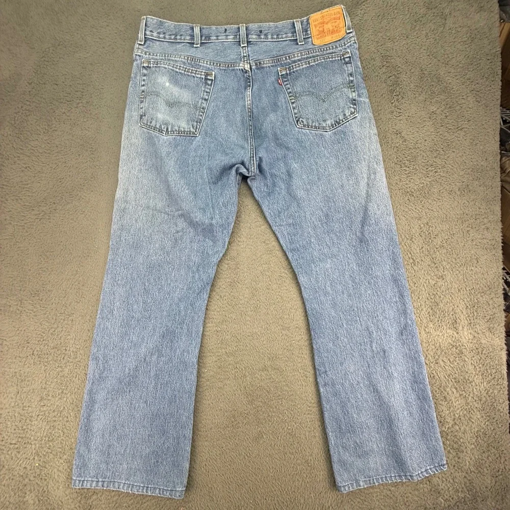 Levi's 517 Jeans Mens 40x34 Light Wash Blue Bootcut Denim Pants